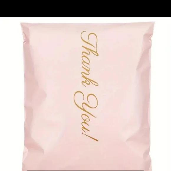 NEW PINK THANK YOU POLYMAILER BAGS. 6 X 9  QTY  25 Hp🔥🔥🔥🔥 - Picture 4 of 4